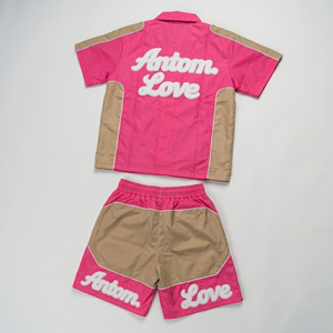 Ensemble coupe-vent décontracté pour homme de haute qualité avec cordon de serrage, sweat à capuche léger en coton et short - Product Image 2