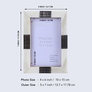 กรอบรูปฝังกระดูกทำมือแบบสั่งทำพิเศษ |   ของตกแต่งคุณภาพส่งออก - Product Image 3