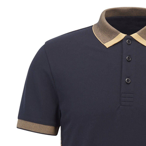 Wholesale Top Quality <b>Men's</b> <b>Green</b> Short Sleeve <b>Polo</b> <b>Shirt</b> Solid Color Pique Knitted Casual Regular Fit Button Design - Product Image 5