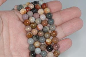 Perles lisses et polies en jaspe naturel de la rivière Succor, 100 % faites à la main, certifiées IGI, pour la fabrication de bijoux, colliers et bracelets - Product Image 2
