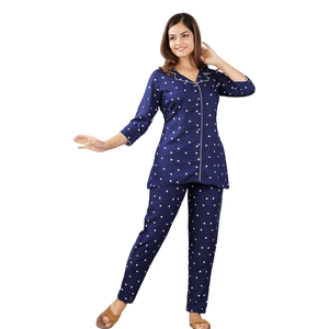 Pijamas Navideños de Algodón para Mujer, Conjunto Familiar, Ropa de Estar por Casa para las Fiestas, Venta al Por Mayor Directa de Fábrica - Product Image 6