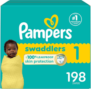 Pañales para Bebé Pampers Swaddlers Talla 1, Paquete de 198 Unidades, Pañales Desechables Ultra Absorbentes Hechos con Algodón - Product Image 4