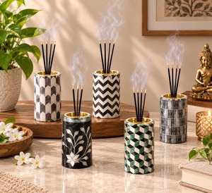 Quemador de Incienso Metálico Decorativo de Lujo MH Sons - Ecológico y Duradero para el Hogar, Oficina, Spa, Salas de Oración, Fragancia de Incienso Indio - Product Image 5