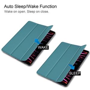 Étui en cuir PU pour tablette, avec fonction de réveil/sommeil automatique, support pliable à trois volets, pour iPad Air 13 2025 iPad Pro 12,9 pouces - Product Image 2
