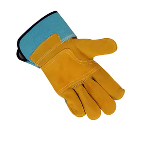Gants de sécurité en cuir industriels OEM ODM avec coutures renforcées, gants de travail en cuir, prix de gros d'usine - Product Image 5