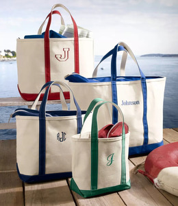 Custom Logo Embroidered Cotton Zipper <b>Canvas</b> <b>Tote</b> Bag Floral Heavy Duty Reusable Shopping Bag Women Factory Direct Export - Product Image 4