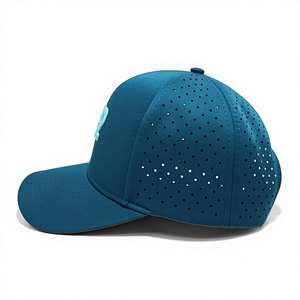 Casquette de sport pour adultes respirante à 6 panneaux, structurée, avec logo personnalisé brodé, couleur OEM ODM, fabriquée au Vietnam, découpée au laser, pour activités de plein air - Product Image 2