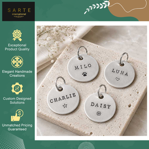 Huge Selling Premium Quality Custom Engraved Modern Brass Pet ID <b>Tags</b> Personalized <b>Dog</b> Cat Name <b>Tags</b> at Best Market Price - Product Image 5