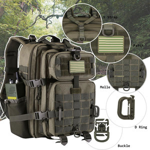 Sac à dos tactique de chasse 20 pouces en nylon imperméable avec cadre externe, fermeture éclair et sangles détachables unisexe - Product Image 4