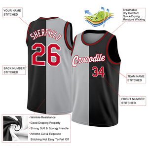 New Designs Breathable Basketball Jerseys Sets Plus Size Custom Reversible Personalized Sublimation 100% Polyester Adult Jerseys - Product Image 4