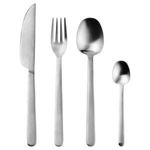 Vintage Bamboo Handle Flatware <b>Set</b> With Gold Tone <b>Spoon</b> <b>Fork</b> <b>Knife</b> Durable Mirror Polish Cutlery for Wedding - Product Image 3
