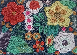 Handmade Floral beaded jewelry <b>box</b> multicolored beaded embroidery storage <b>box</b> decorated organizer special <b>gift</b> - Product Image 3