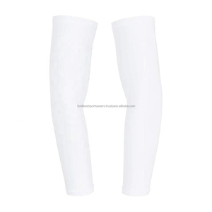 Unisex White Cycling <b>Arm</b> <b>Sleeves</b> Windproof Anti-UV Protection for Outdoor Sports Adults <b>Compression</b> Fit Custom Logo Print 100% - Product Image 5