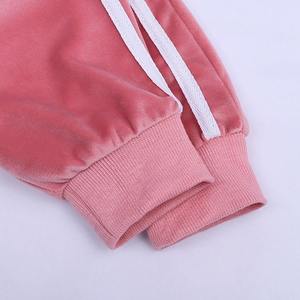 <b>Women's</b> <b>Orange</b> Hooded Sweatshirt Pullover Embossed Logo Solid Color Cotton Knitted Full Sleeve Autumn Casual Wear - Product Image 6