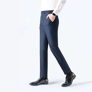 Pantalones de Vestir a Rayas para Hombre, Corte Slim, Estilo Moderno 2024, Formales de Negocios, Casuales de Oficina, Ajustados, Elásticos, con Frente Plano - Product Image 2