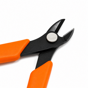 Pince coupante de précision à poignée orange pour bijoux, artisanat, bricolage, réparation, outil de coupe à plat, cisailles latérales en acier - Product Image 3