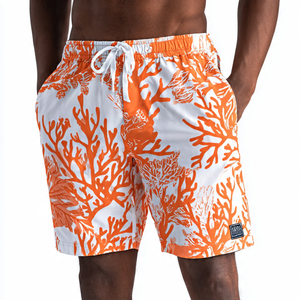 Shorts de bain imperméables pour hommes, sublimation, personnalisables, pour la plage - Product Image 1