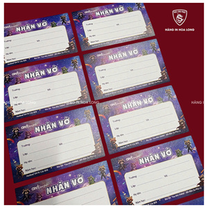 Custom Made Uncoated Non Laminated Paper Label Sheet OEM ODM Logo Printed <b>Stickers</b> <b>for</b> Kids School Use Made In Vietnam Factory - Product Image 3