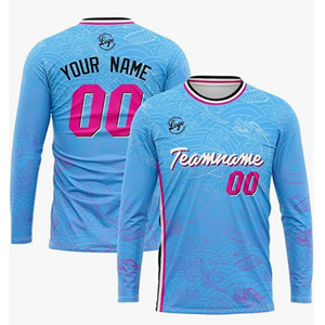 Camiseta de Baloncesto de Manga Larga para Hombre, 100% Poliéster, Transpirable, de Secado Rápido, con Estampado Digital, Precio al por Mayor - Product Image 1