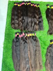 Natural Remy Virgin Indian High Quality Straight Bulk Hair 100% Density Baby Hair - Product Image 4