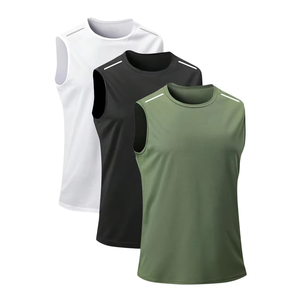 Custom Manufacturer Logo Design Summer <b>Men</b> Vest White Cotton Ribbed <b>Men's</b> <b>Crop</b> Tank <b>Top</b> <b>Men</b> <b>Crop</b> Tank <b>Tops</b> Sleeveless <b>Crop</b> <b>Top</b> - Product Image 5