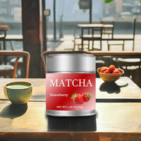 OEM/ODM Fraise Matcha 30g/50g Boîte en métal Matcha Fraise