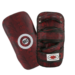 Protector de Piernas de Cuero Premium para Muay Thai, Diseño Curvo Resistente, Absorción de Impactos, Entrenamiento Profesional, Logotipo Personalizado, Fabricante OEM - Product Image 5