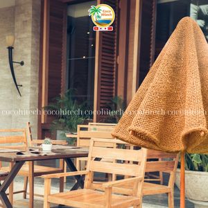 CUSTOM COCONUT COIR PARASOL NATURAL FIBER SUNSHADE <b>UMBRELLA</b> <b>FOR</b> <b>BEACH</b> RESORT HOTEL PATIO AND OUTDOOR EVENTS - Product Image 3