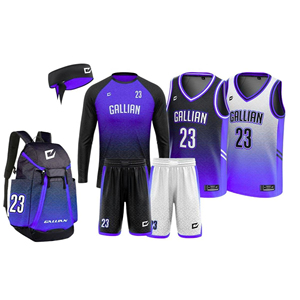 Ensemble complet de vêtements de basketball personnalisés pour la maison et l'extérieur, avec sublimation intégrale, comprenant maillot de tir, sweat à capuche et manches, uniforme de basketball - Product Image 2