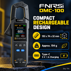 DMC-100 Slimme Digitale Klemmeter AC DC 600A True RMS 10000 Tellingen Kleurenscherm Multimeter voor Elektrische Tests - Product Image 3