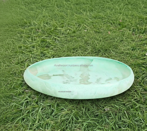 Bandeja Decorativa de Resina de Lujo |   Bandeja de Servir de Resina Hecha a Mano para Decoración del Hogar y Regalos - Product Image 6