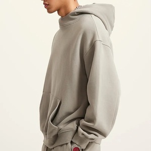 Sudadera con capucha personalizada al por mayor, de algodón, con logotipo, para hombre, unisex, de poliéster, con estampado 3D en relieve, sudadera extragrande - Product Image 4