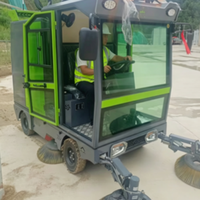 Machine de balayage de rue à batterie, grande puissance d'aspiration, pour le nettoyage des poussières et des déchets routiers avec canon à brume