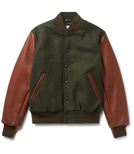 Men's Varsity <b>Jackets</b> Top Sale with Unique Style Custom Logo Best Manufacturer <b>Winter</b> <b>Leather</b> <b>Jacket</b> Button Decoration Low Price - Product Image 1