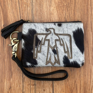 กระเป๋าสตางค์หนังวัวแบบยาวสำหรับผู้หญิงกระเป๋าหนังแท้สลักลายด้วยเลเซอร์ - Product Image 3