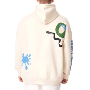 Sudaderas con capucha Glory Custom Drop Shoulder con estampado serigráfico, 100% algodón, calidad premium, sudadera con capucha estampada para ropa urbana, unisex. - Product Image 2