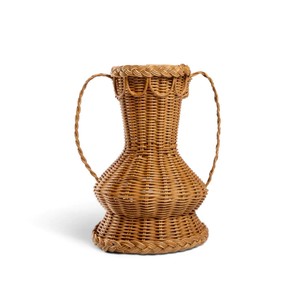 Jarrones de Mimbre con Asas, Estilo Vintage, para Piso/Mesa, para Flores, Regalo de Aniversario de Bodas, Accesorio para el Hogar - Product Image 1