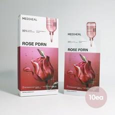 Masque Essentiel Mediheal Rose PDRN, Lot de 10 Masques Nettoyants pour les Pores, Ingrédients Inspirés des Peptides, pour le Visage, Pack de 1 à Prix Réduit - Product Image 1