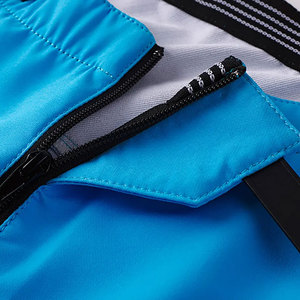 Pantalon de motocross bleu pour homme, best-seller, avec empiècements noirs, logo personnalisé, respirant, coupe-vent, séchage rapide, pour toutes les saisons. - Product Image 5