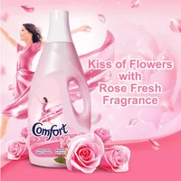 Pewangi Pakaian Kiss Flowers Fragrance Scented Laundry Fabric Softener Model 0 Botol 2L, Dapat Dicairkan, Kesegaran Tahan Lama, Perawatan yang Ditingkatkan
