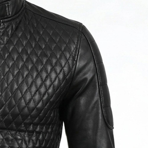 Nouvelle conception de veste en cuir pour homme, couleur personnalisée, streetwear, veste en cuir pour homme avec fermeture éclair intégrale et manteaux - Product Image 4