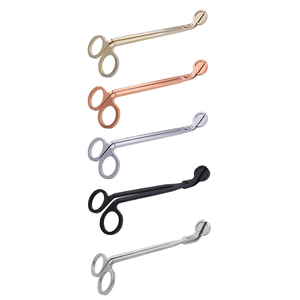 ถาดดับเทียนคุณภาพสูงสีชมพูทองพร้อมที่ตัดไส้เทียนโลหะ  ปรับแต่งโลโก้ได้เพื่อการดูแลเทียนอย่างมีประสิทธิภาพ - Product Image 2