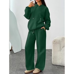 Conjunto Deportivo de Felpa para Mujer al por Mayor, Sudadera con Capucha Extra Grande y Pantalones Deportivos, Ropa Personalizada con Etiqueta Privada - Product Image 5