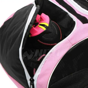 Sac à dos de sport noir uni pour baseball avec poches pour batte, grande capacité, écologique, décontracté pour homme - Product Image 6