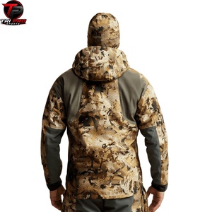 Veste de performance unisexe haut de gamme à capuche pour l'extérieur, entièrement zippée, multi-poches, imperméable, résistante aux intempéries, softshell, pour la chasse - Product Image 4