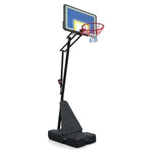 Canestro da Basket Portatile con Tabellone da 39 Pollici, Regolabile 8.04 ft - 10.01 ft, Attrezzatura Professionale da Campo per Giovani e Adulti - Product Image 1