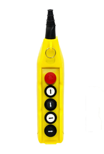 CMK PLB08/E 6 <b>Button</b> Pendant Control Station EOT Crane IP65 120VAC 5A Rated Mechanical Neoprene Body Heavy Duty 1NO1NC <b>Switch</b> - Product Image 5