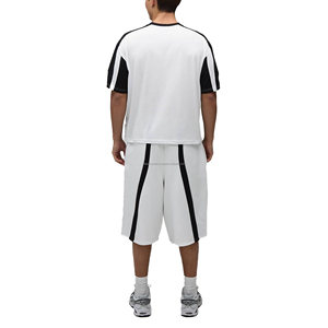 Mens Plain Color Cotton Shorts <b>Set</b> With Short Sleeve Crew Neck T Shirt OEM Clothing Manufacturer - Product Image 4