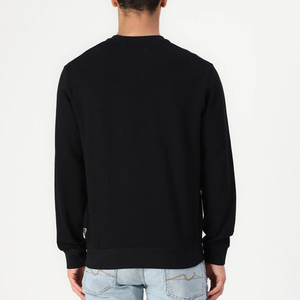 Wholesale Lightweight Custom Logo Fashion Hooded Collar Regular Fit Long Sleeve Knitted Lined Cotton Hoodie for Men - Product Image 3