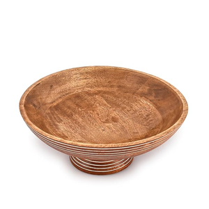 Bol à salade en bois artisanal FAIZA CRAFT, respectueux de l'environnement, avec finition alimentaire, passe au lave-vaisselle, design moderne, pour les mariages - Product Image 4